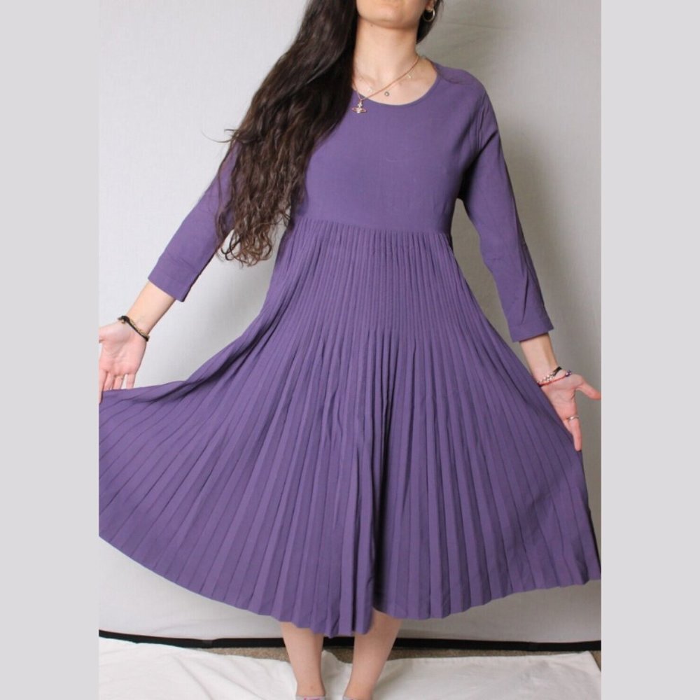 New $2900 Salvatore Ferragamo SILK Dress Size 42 It Made in Italy - Picture 2 of 7
